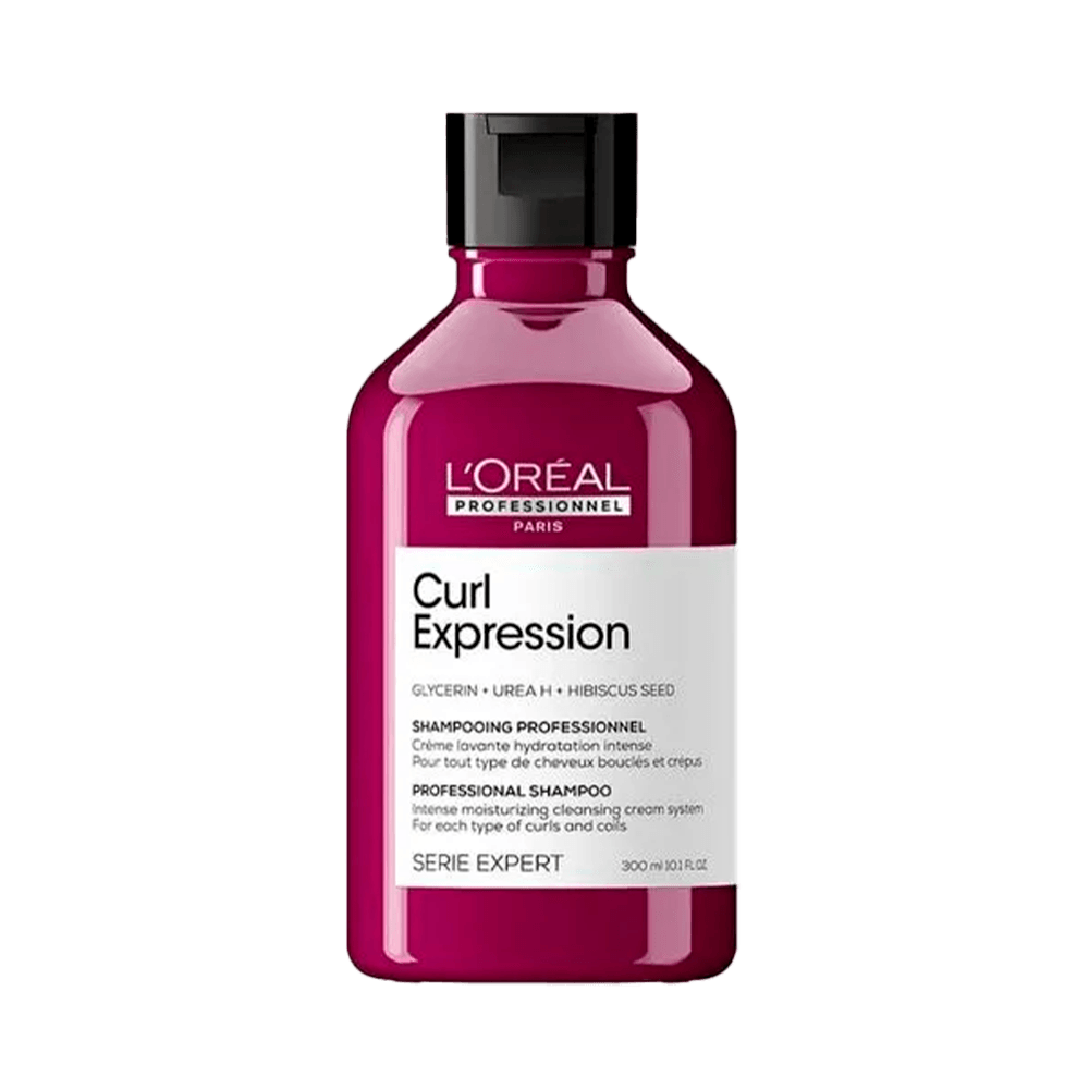 Frasco frontal do Shampoo L'Oréal Professionnel Serie Expert Curl Expression 300ml