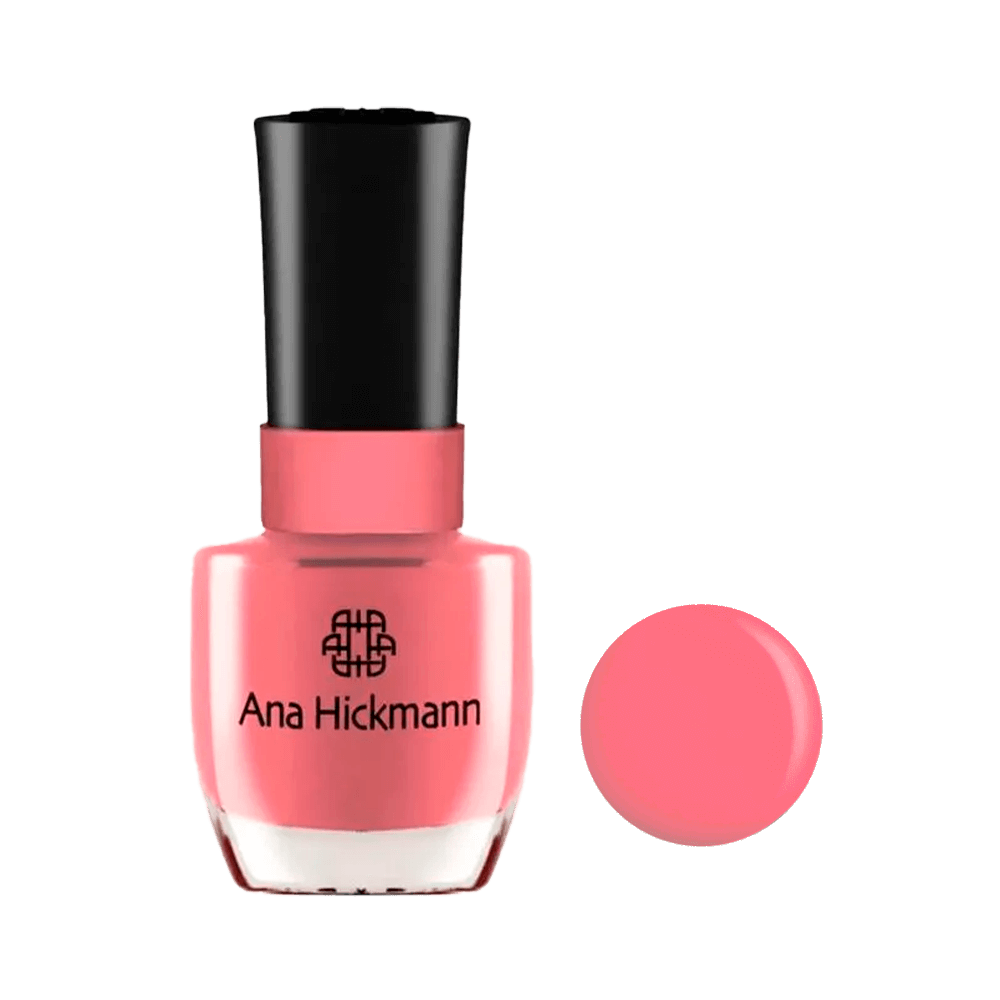 Frasco do Esmalte Ana Hickmann Cremoso All Blush em tom rosa suave