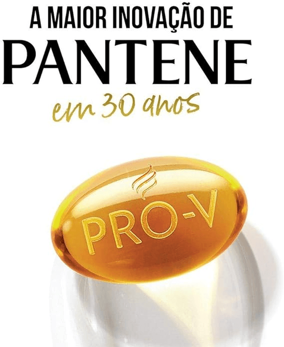 Imagem informativa tecnologia Pro-V do Shampoo Pantene Brilho Extremo