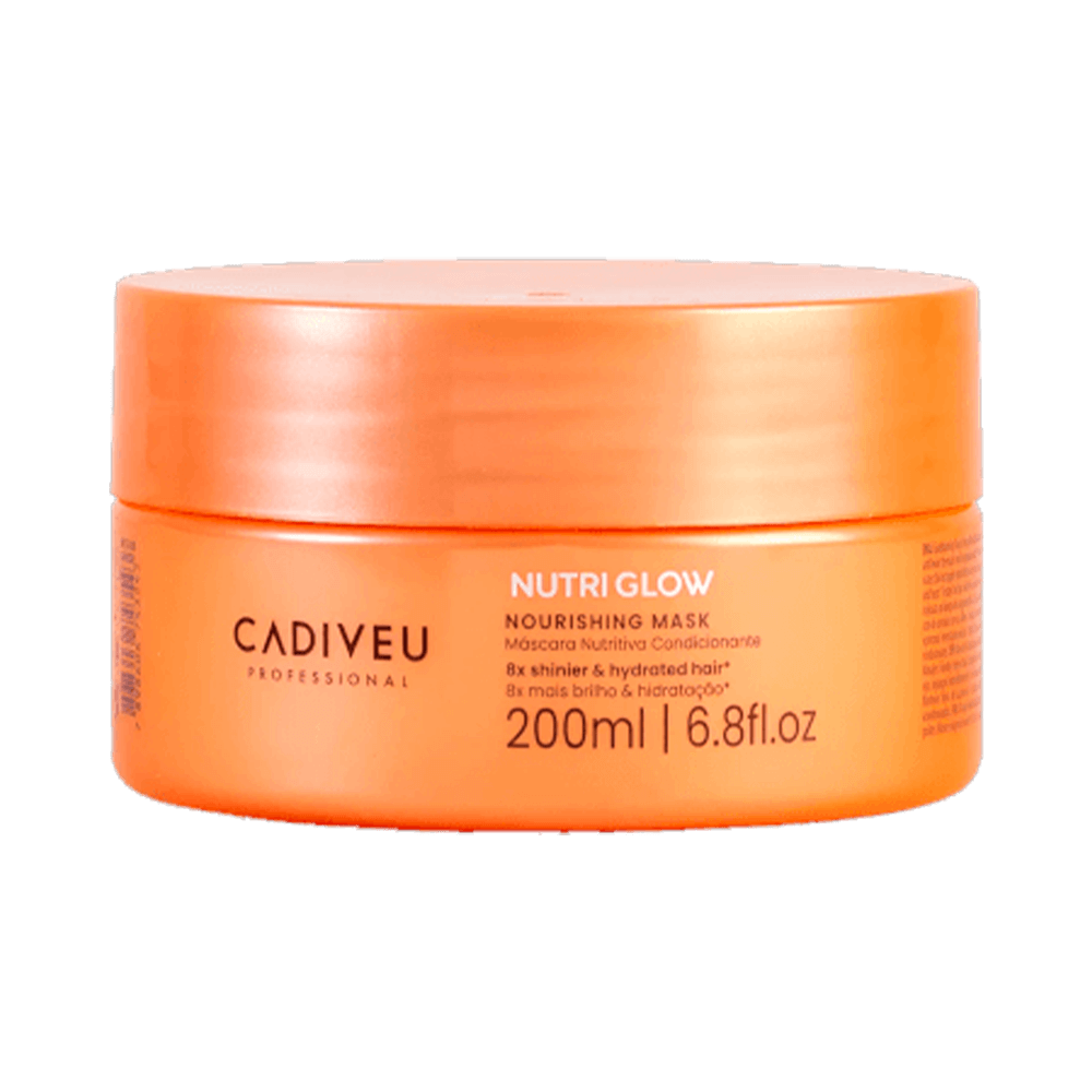 Máscara Cadiveu Nutri Glow 200ml - pote laranja fosco