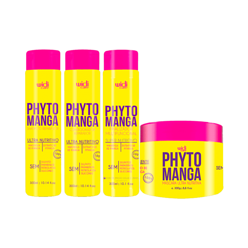 Kit Widi Care Phytomanga Ultra Nutritivo com shampoo, condicionador, máscara e finalizador