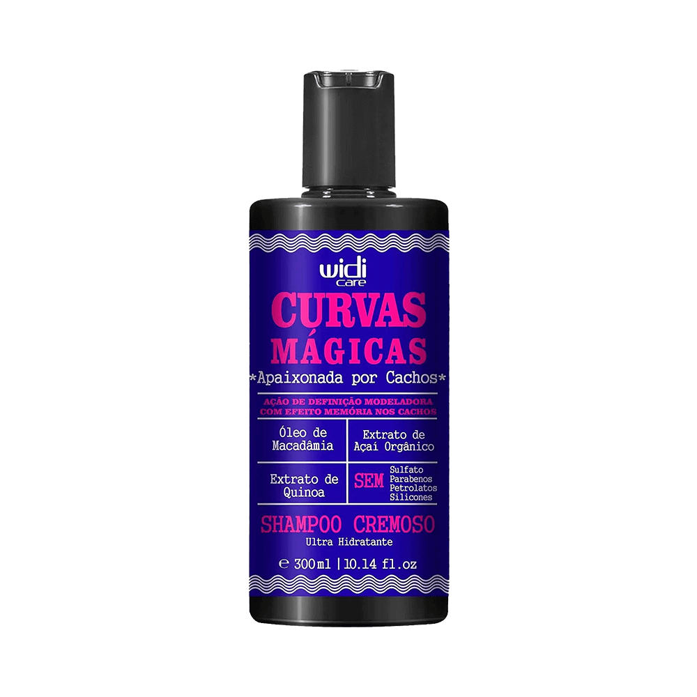 Frontal do frasco do Shampoo Widi Care Curvas Mágicas 300ml