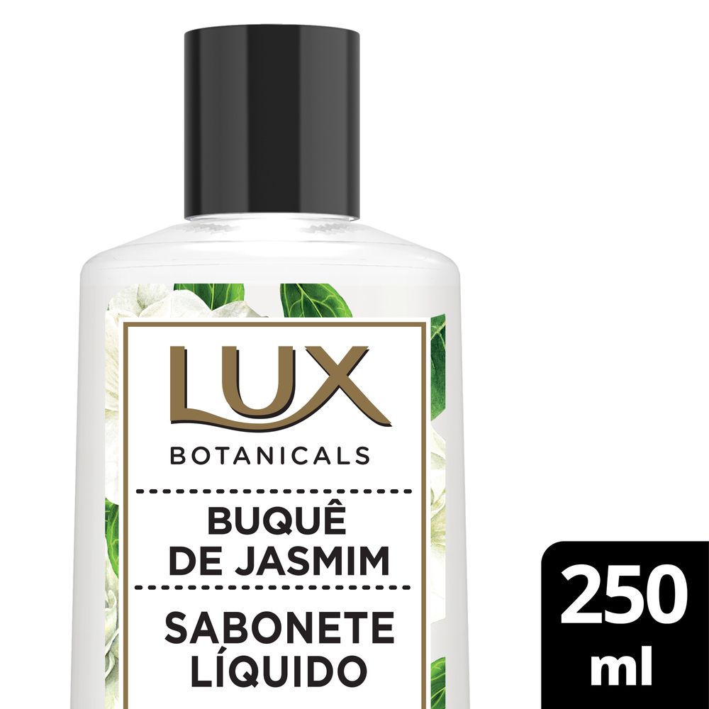 Sabonete Líquido Lux Buquê de Jasmim 250ml - frontal, embalagem translúcida