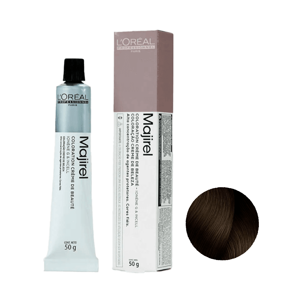 Coloração L'Oréal Professionnel Majirel 6.23 Louro Escuro Irisado Dourado 50g - tubo e caixa