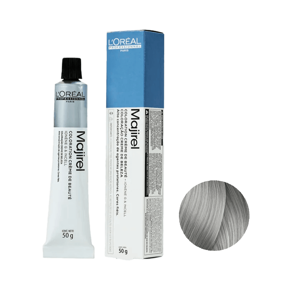 Coloração L'Oréal Professionnel Majirel 9.1 Louro Muito Claro Acinzentado - tubo e caixa