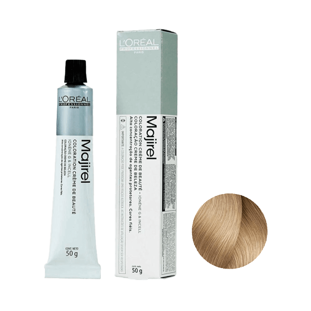 Coloração L'Oréal Professionnel Majirel 10 Louro Claríssimo 50g - tubo e embalagem