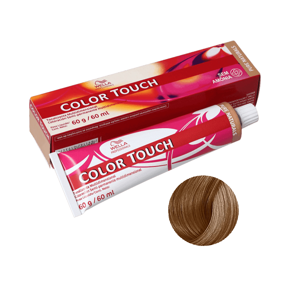 Tonalizante Wella Color Touch Deep Browns 6.71 - embalagem e tubo 60g