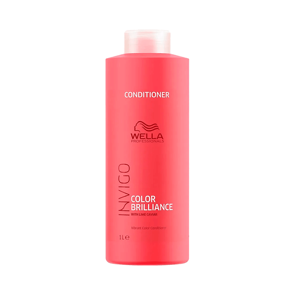 Frasco rosa do Condicionador Wella Professionals Invigo Color Brilliance 1000ml