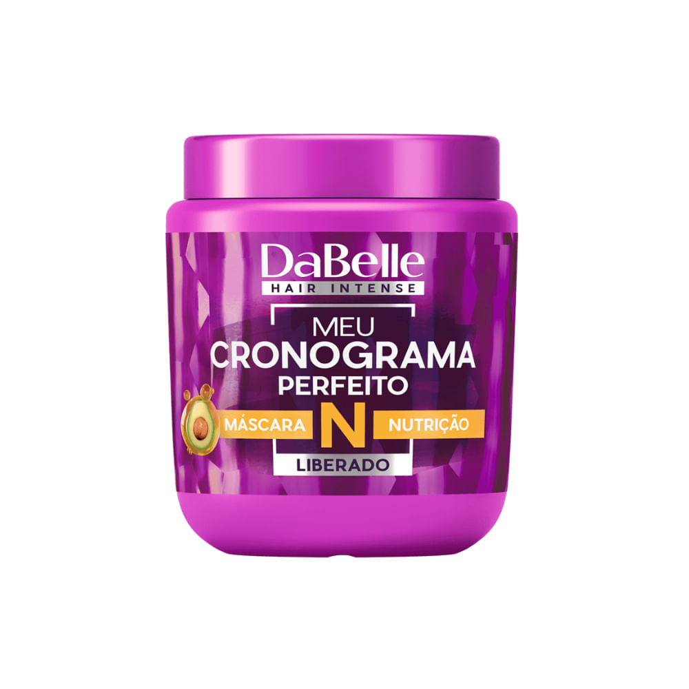 Máscara de Nutrição Dabelle Meu Cronograma Perfeito 400g - embalagem rosa
