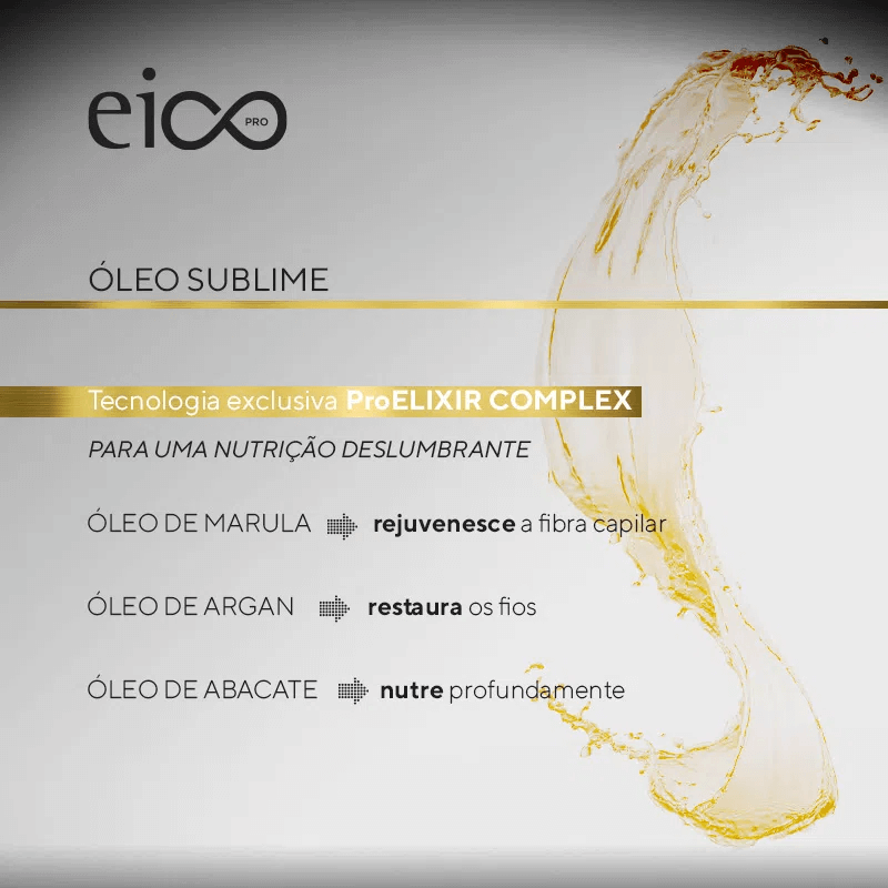 Informativo ProElixir Complex com óleos de Marula, Argan e Abacate