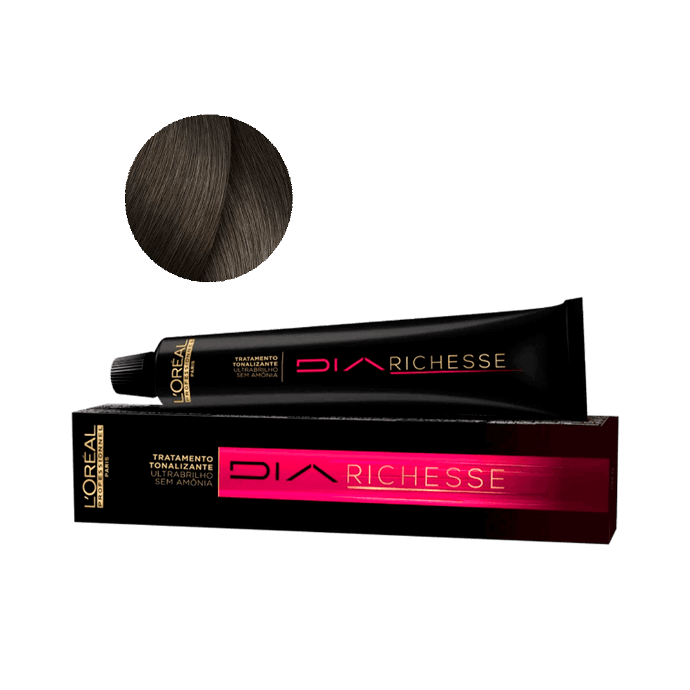 Coloração L'Oréal Professionnel DiaRichesse 6.01 Marrom Trufado 50g - tubo e caixa