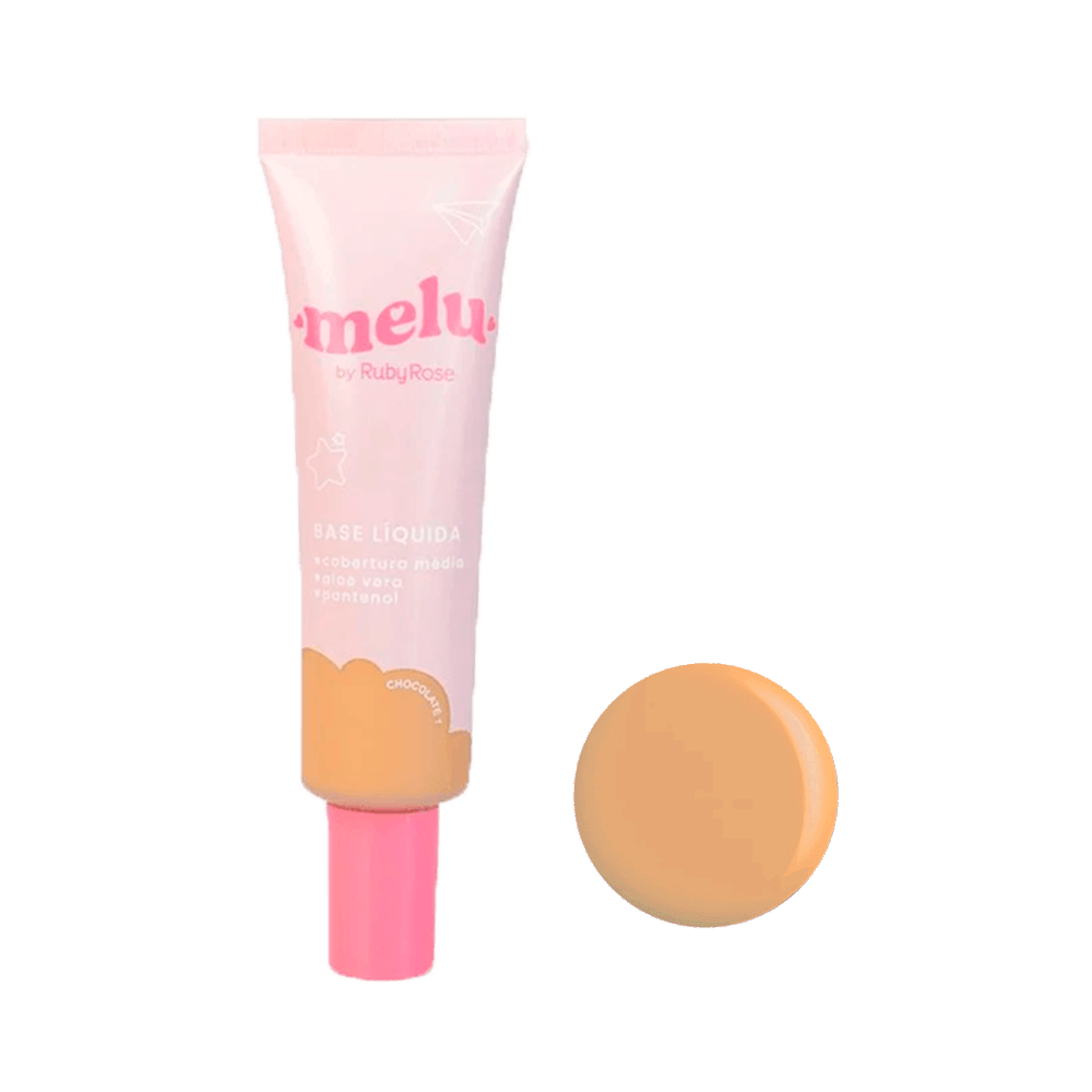 Base Líquida Melu Ruby Rose Chocolate 1 embalagem frontal
