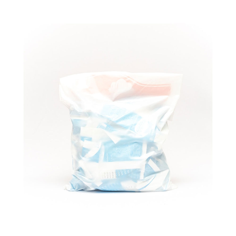 Pacote do Mini Pack Prokits Luvas com Emoliente destacando informações e 25 pares