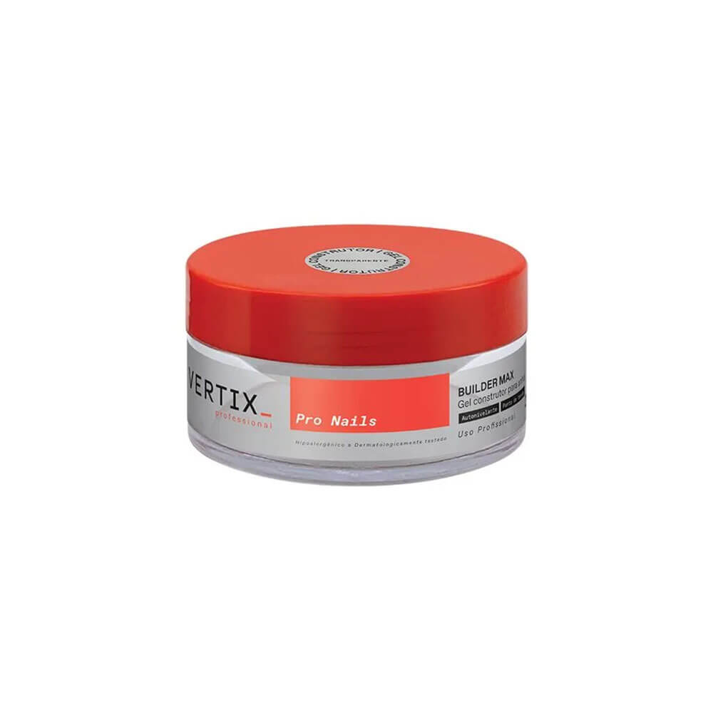 Pote fechado do Gel Vertix Builder Max Transparente 24g