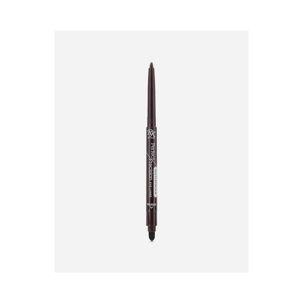 Close do lápis Ruby Kisses Dark Brown mostrando ponta fina e esfuminho integrado