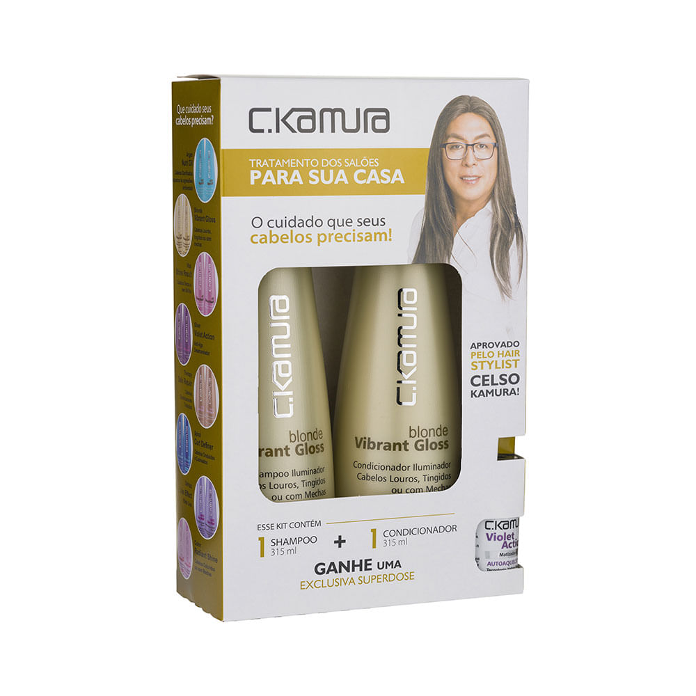 Kit C. Kamura Blonde Shampoo + Condicionador GRÁTIS Kit C. Kamura Blonde Shampoo + Condicionador GRÁTIS