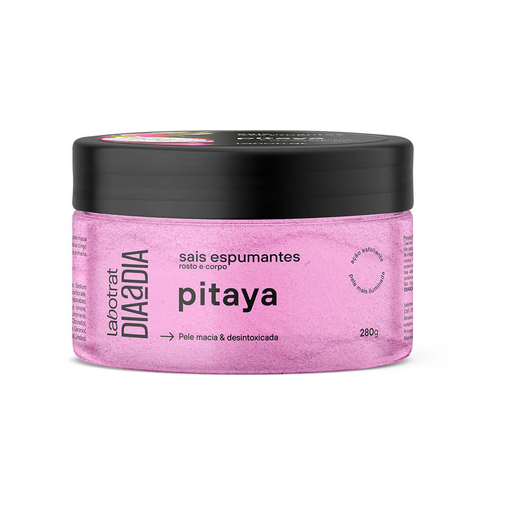Sais Espumantes Labotrat Pitaya 280g - pote rosa com tampa preta
