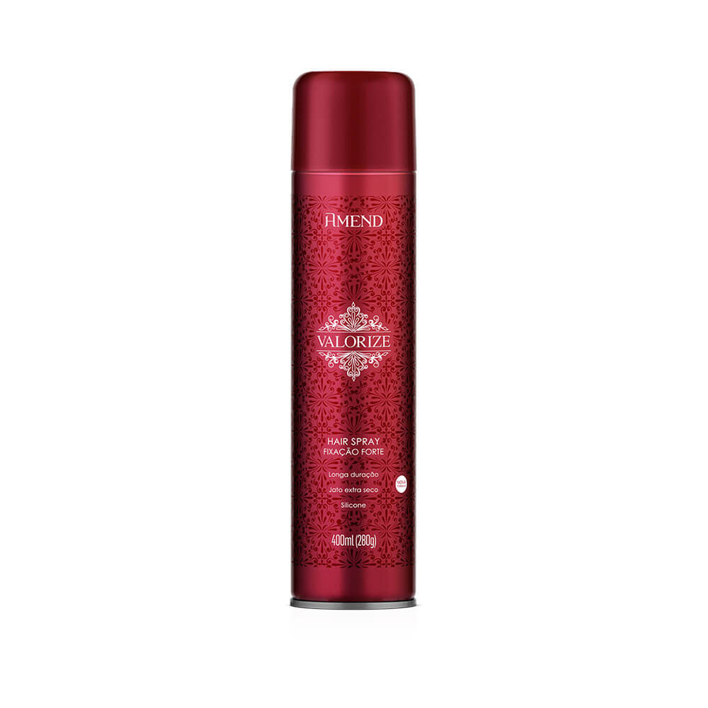 Lata do Hair Spray Amend Valorize Forte 400ml vista frontal