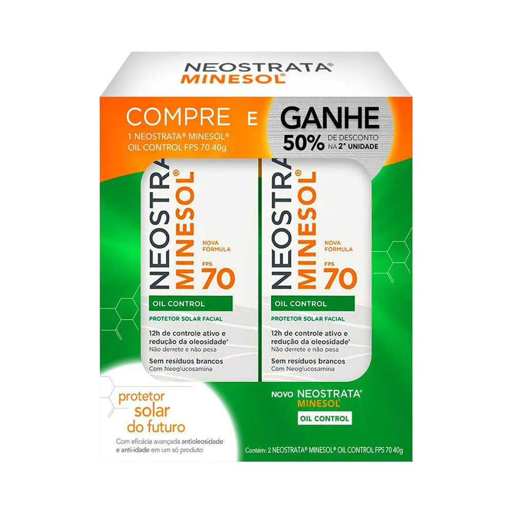 Kit Protetor Solar Neostrata Minesol Oil Control FPS 70 - embalagem frontal