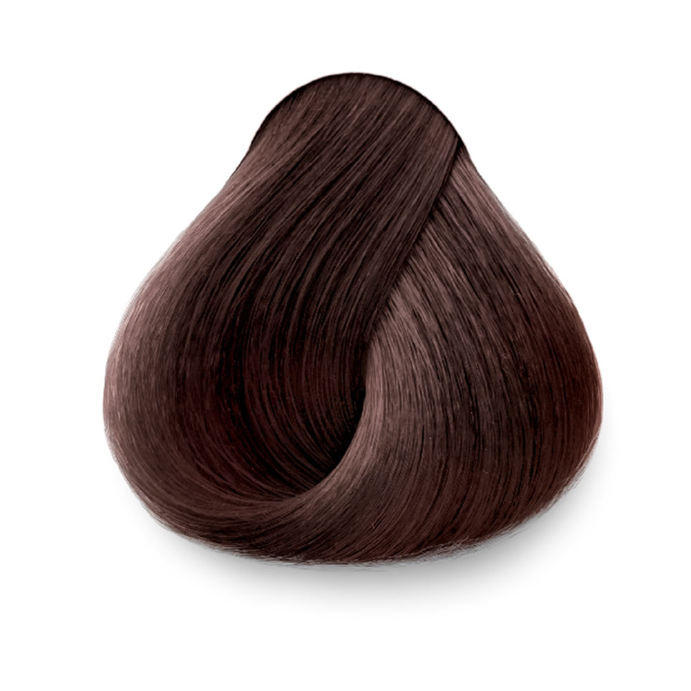 Amostra da tonalidade borgonha da coloração Kiwi Color System 4.65