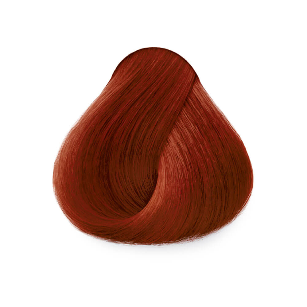 Amostra da cor 6.66 ruivo escuro vermelho intenso