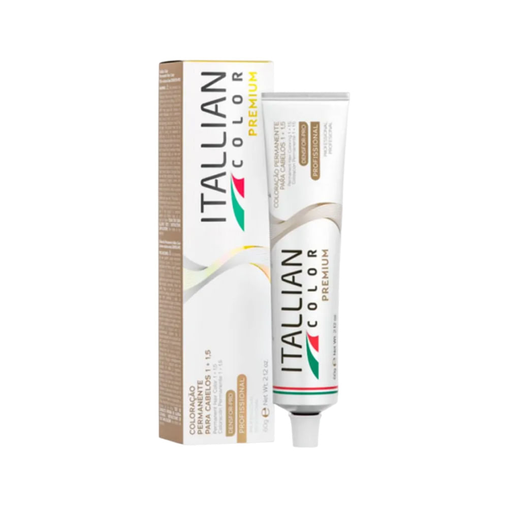 Caixa e tubo da coloração Itallian Color Premium 5.0 Castanho Claro