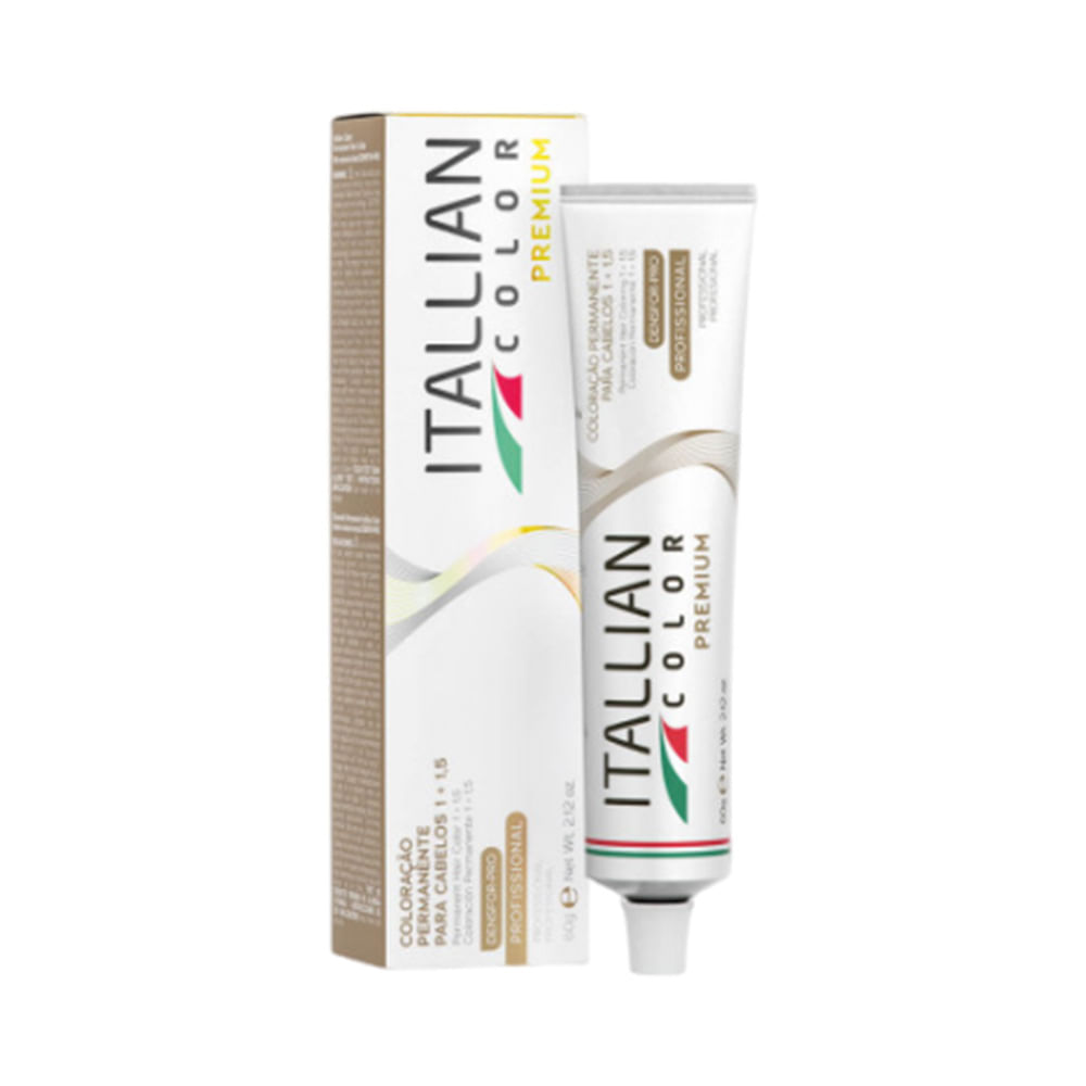 Embalagem e tubo da coloração Itallian Color Premium 7.89