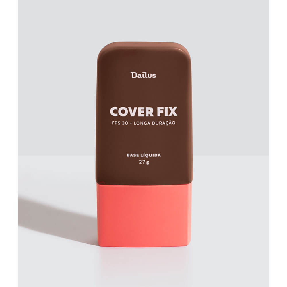 Base Líquida Dailus Cover Fix D12 27g - detalhes da embalagem