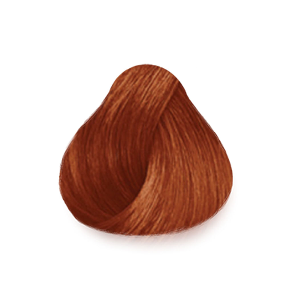 Amostra da cor Louro Claro Cobre Intenso - mechas