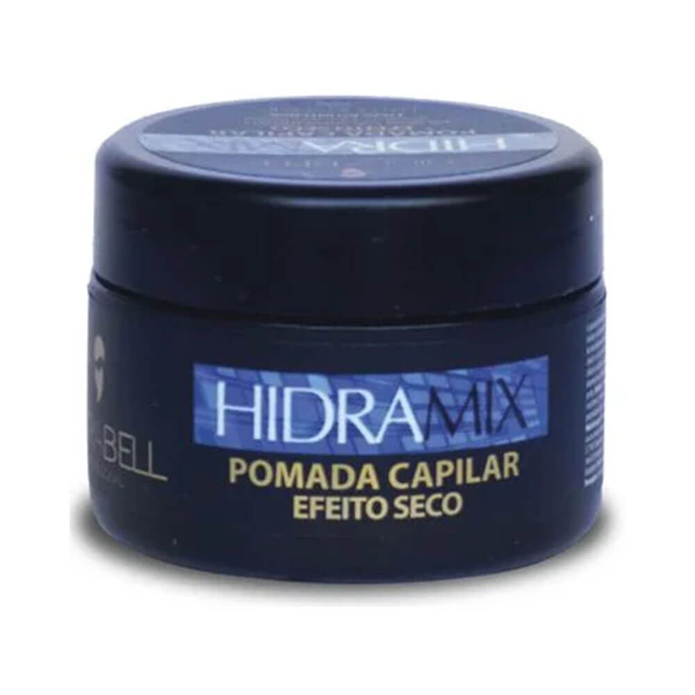 Pomada Modeladora Hidrabell HidraMix Efeito Seco 50g pote fechado