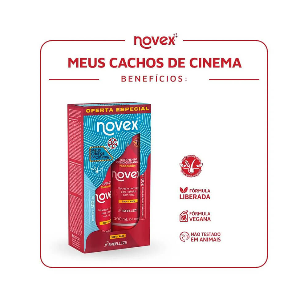 Benefícios e especificações do kit Novex Meus Cachos de Cinema