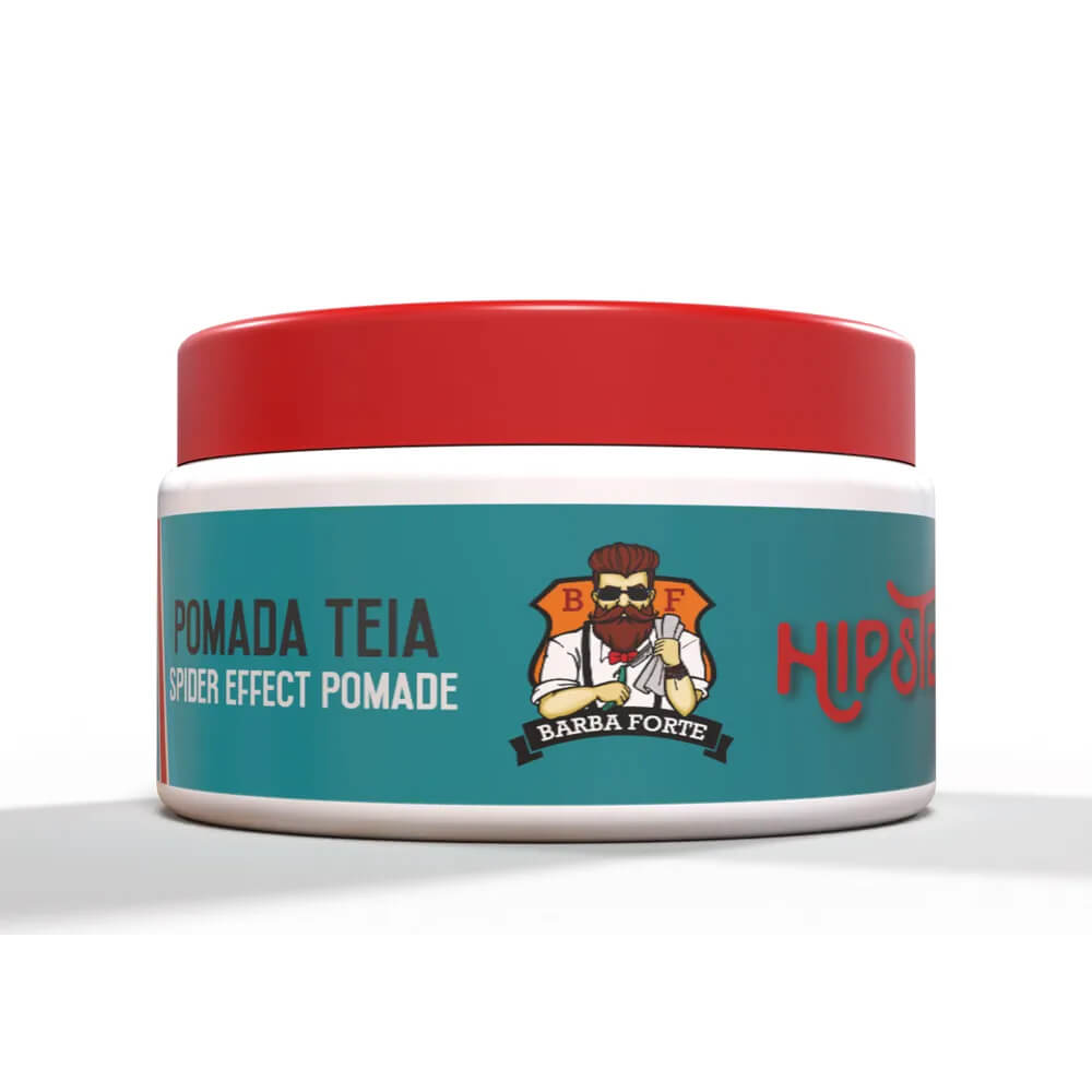 Imagem da embalagem lateral da Pomada Barba Forte Hipster 60g