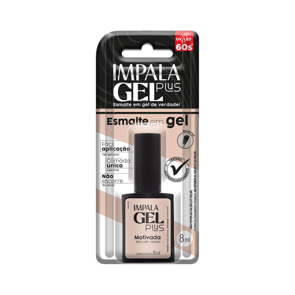 Blister do Esmalte Impala Gel Plus Motivada 8 ml