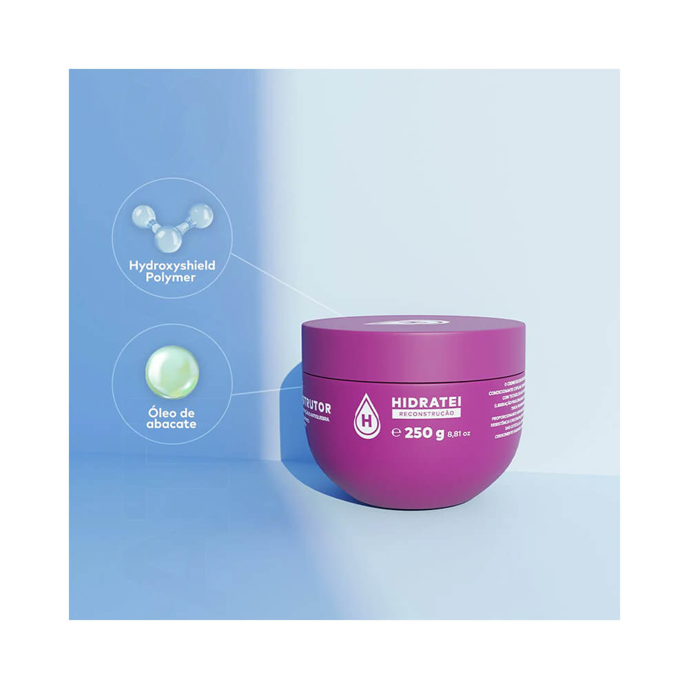 Ingredientes chave: óleo de abacate e Hydroxyshield Polymer