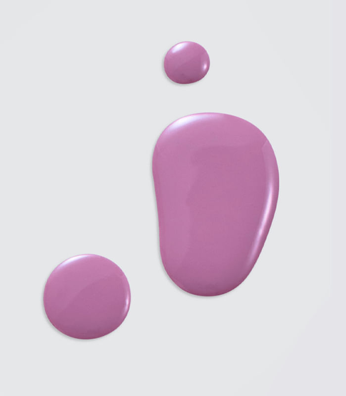 Gotas do esmalte Dailus Rebel Rose mostrando textura cremosa e brilho