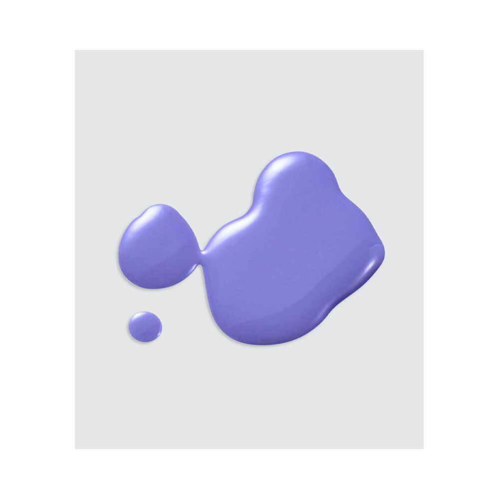 Gotas de esmalte Dailus Funky Flower na cor Violet Vibe destacando textura cremosa e brilho.