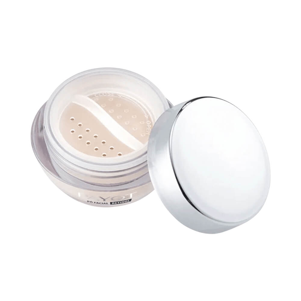 Detalhe do dosador do Pó Payot Retinol Translúcido Iluminador