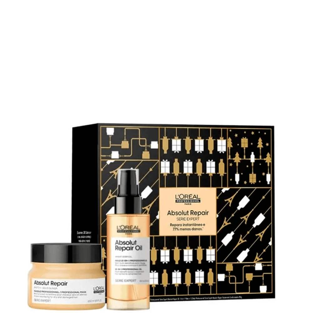 Kit L'Oréal Absolut Repair com máscara 250g e óleo 90ml