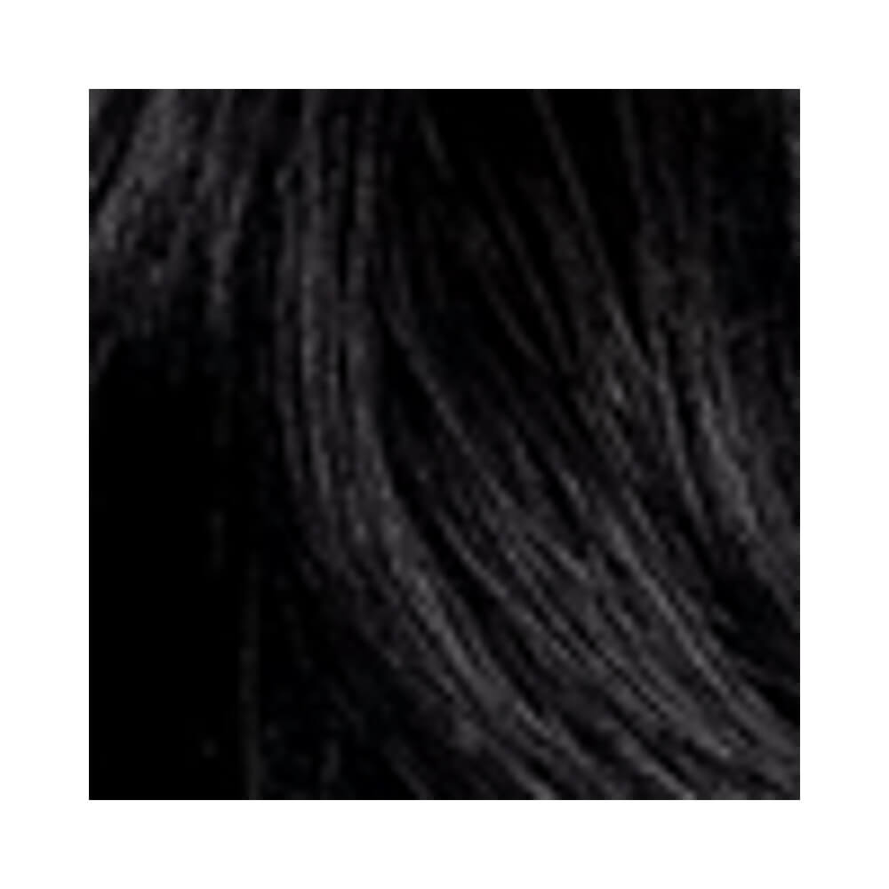 Close da cor preta intensa da coloração Imédia Excellence