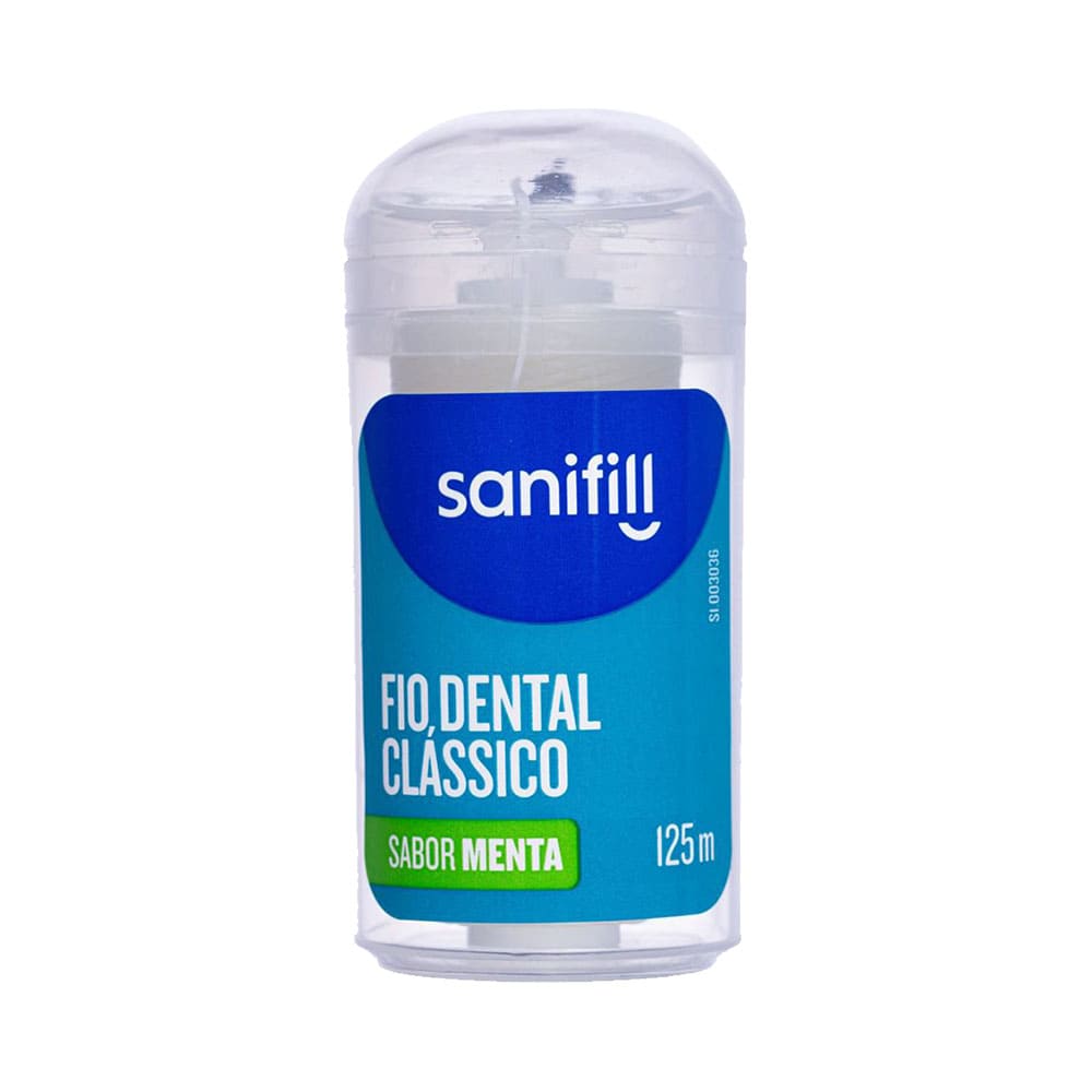 Fio Dental Sanifill 125m - vista frontal da embalagem