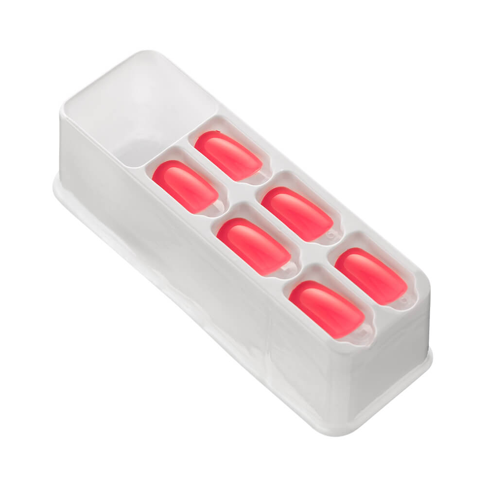 Blister com unhas postiças vermelhas autocolantes Kiss New York imPRESS