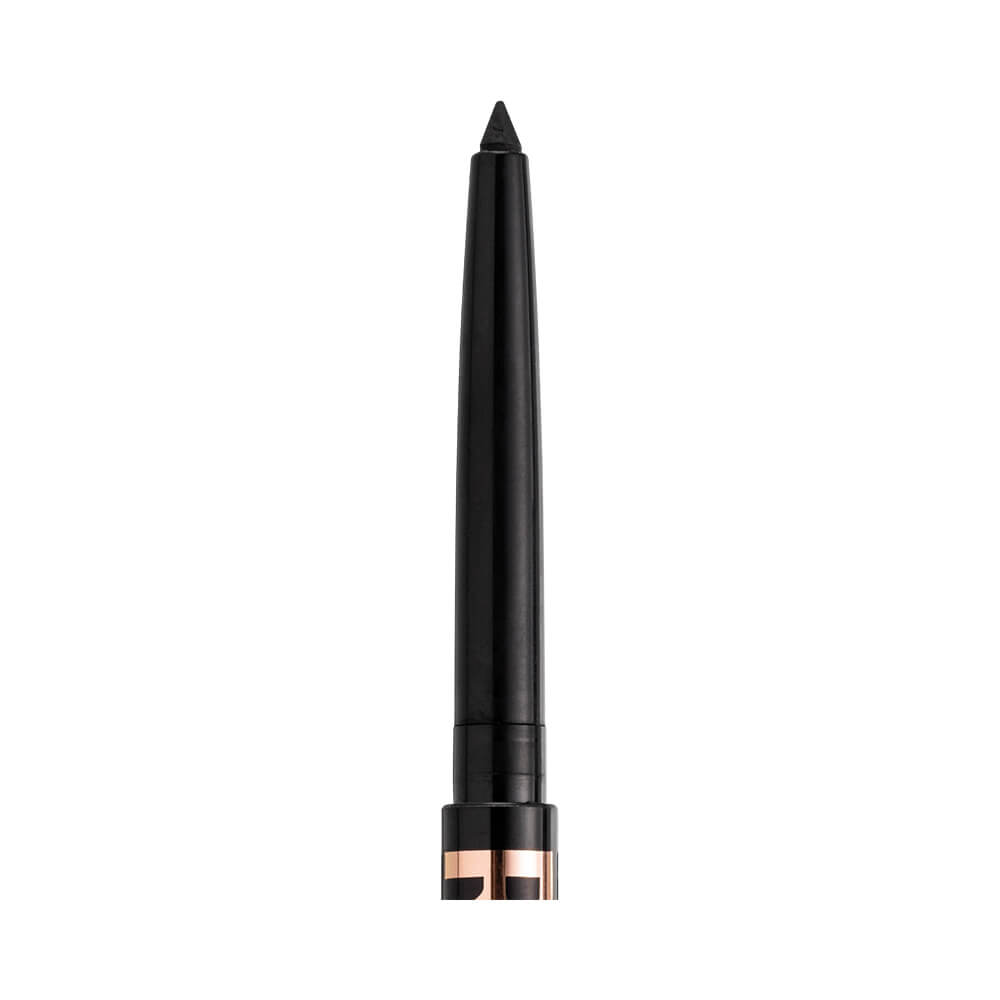 Close da ponta fina do lápis Ruby Kisses Blackest Black