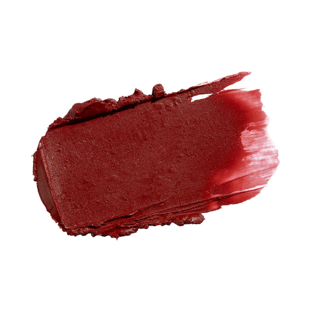 Amostra da textura e cor terracota do blush em stick Ruby Kisses