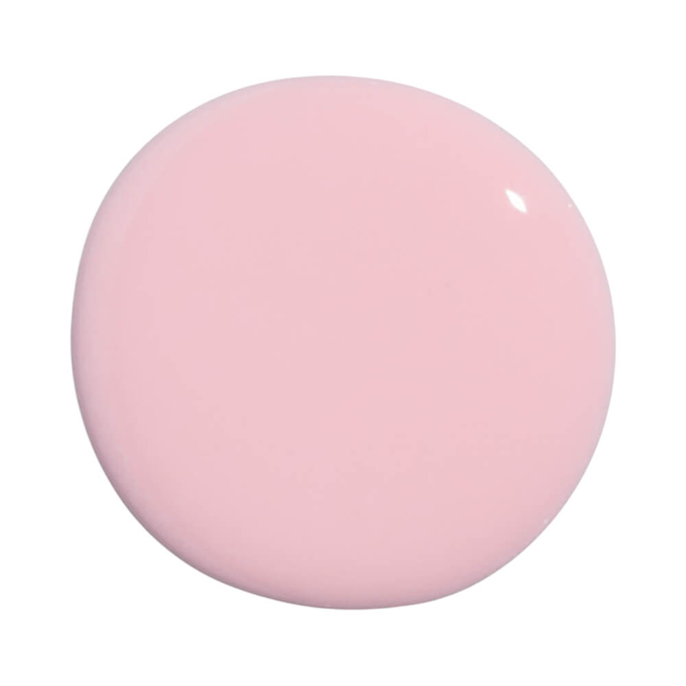 Mostruário da cor Pinkberry, gota de esmalte rosa pastel cremosa