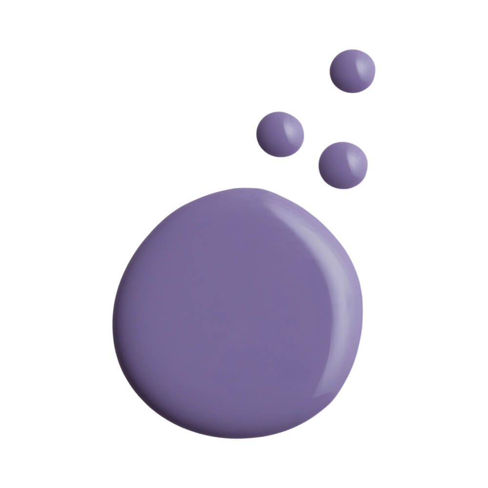 Textura e cor do esmalte Dailus Purple Springs mostrando acabamento cremoso