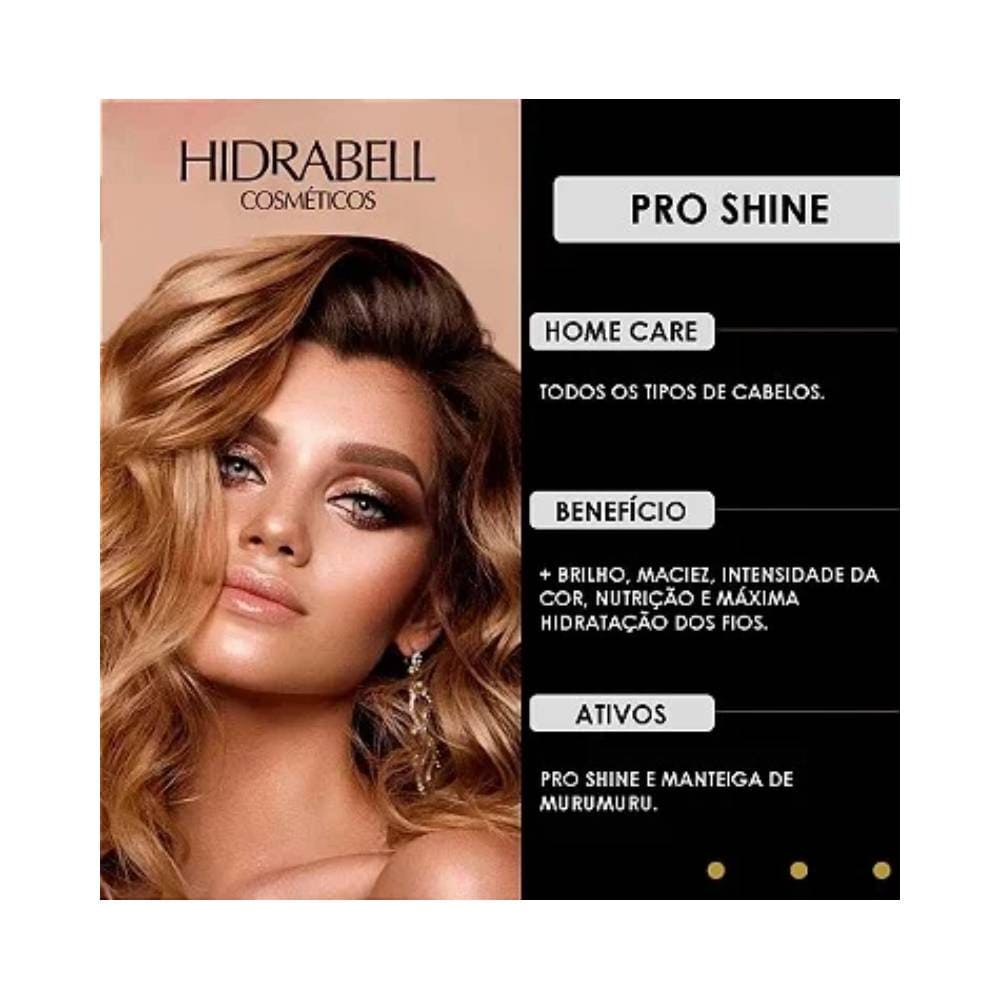 Imagem promocional mostrando efeito de brilho e maciez no cabelo