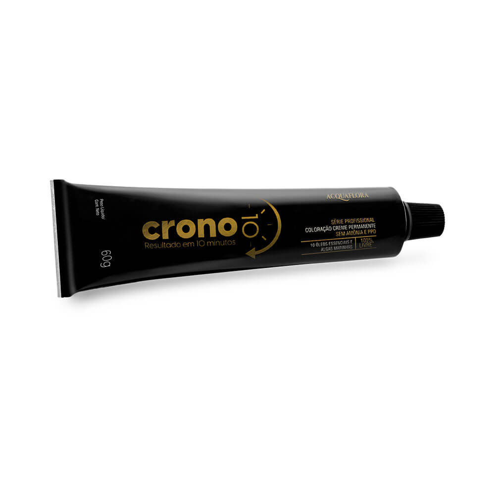 Tubo de coloração Acquaflora Crono 10 3.0 Castanho Escuro em destaque