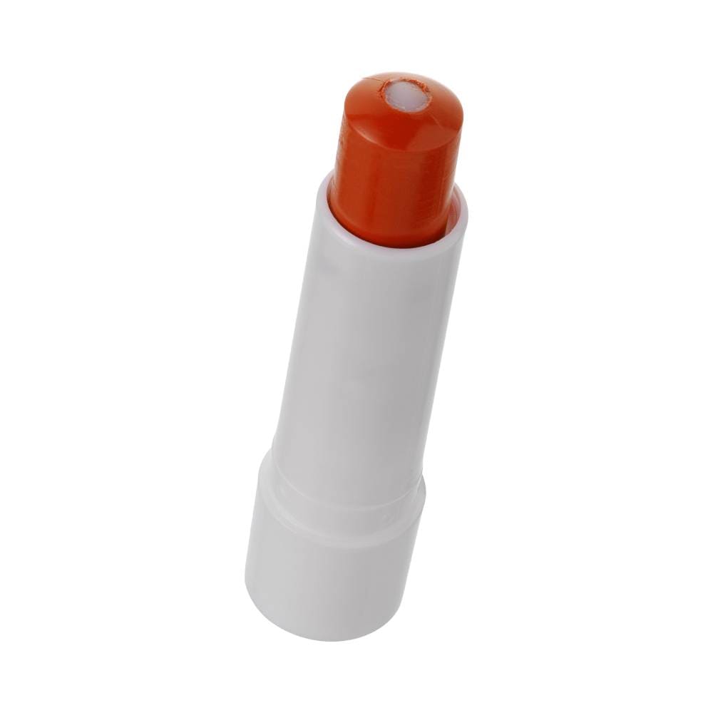Close do bastão do Balm Up Labial Ruby Kisses FPS10 tom laranja