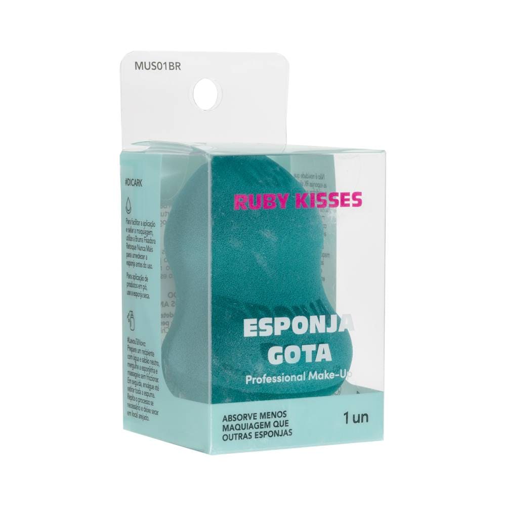 Instruções de uso e composição da esponja Ruby Kisses