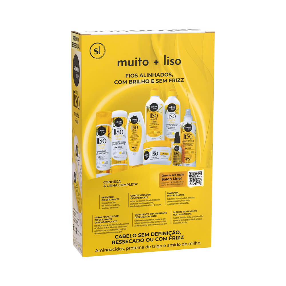 Verso da embalagem com informações dos benefícios e ingredientes